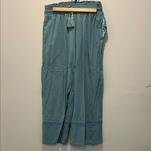 Cupshe Light Blue Tassel Wide-Leg Pants